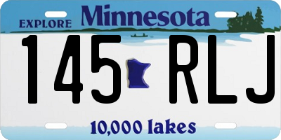 MN license plate 145RLJ