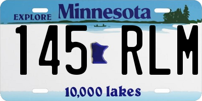 MN license plate 145RLM