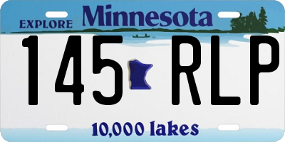 MN license plate 145RLP