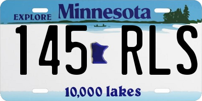 MN license plate 145RLS