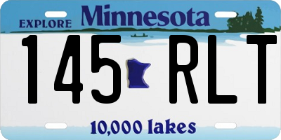 MN license plate 145RLT