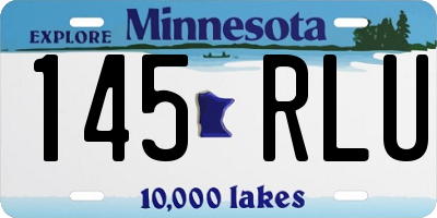 MN license plate 145RLU