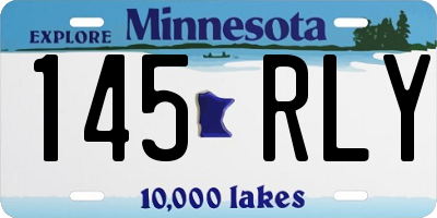 MN license plate 145RLY