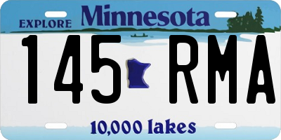 MN license plate 145RMA