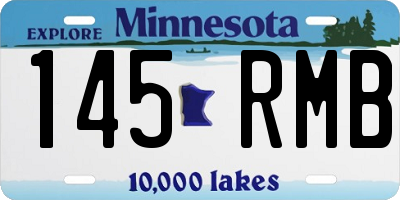 MN license plate 145RMB
