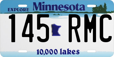 MN license plate 145RMC