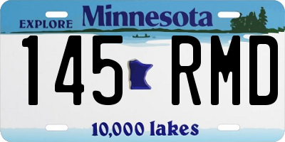 MN license plate 145RMD