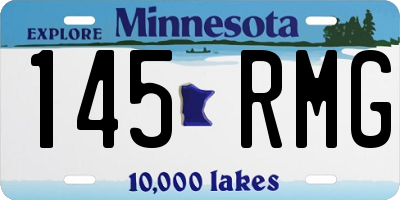 MN license plate 145RMG