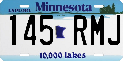 MN license plate 145RMJ