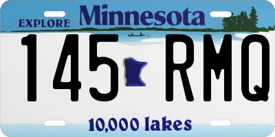 MN license plate 145RMQ