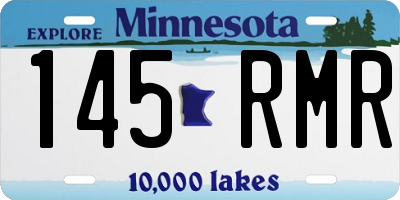 MN license plate 145RMR