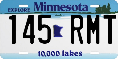 MN license plate 145RMT