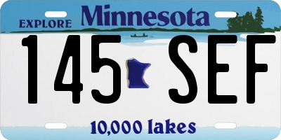 MN license plate 145SEF