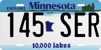 MN license plate 145SER