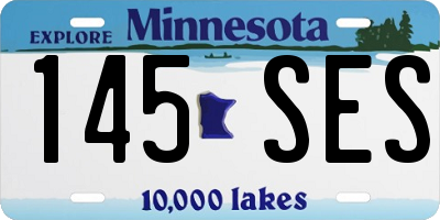 MN license plate 145SES