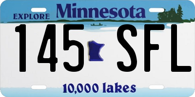 MN license plate 145SFL