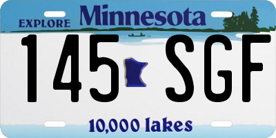 MN license plate 145SGF