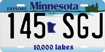 MN license plate 145SGJ