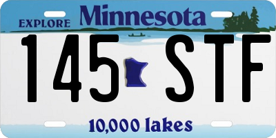 MN license plate 145STF