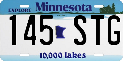 MN license plate 145STG