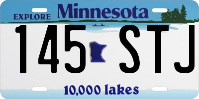 MN license plate 145STJ
