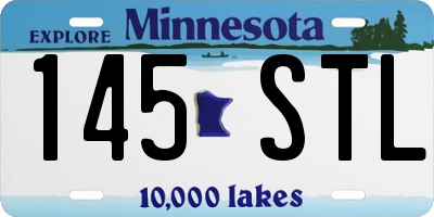 MN license plate 145STL