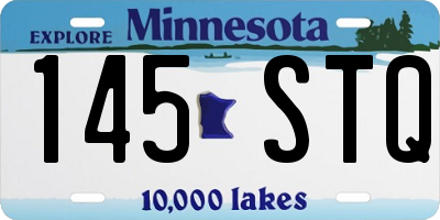 MN license plate 145STQ