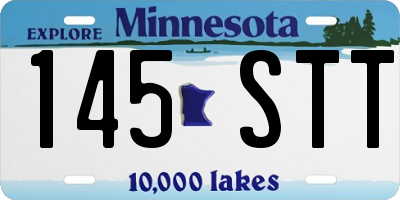 MN license plate 145STT