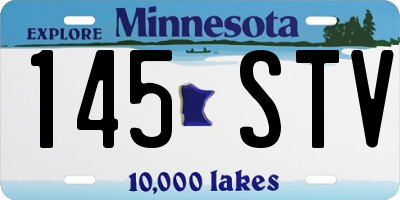 MN license plate 145STV