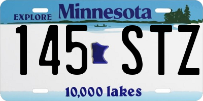 MN license plate 145STZ