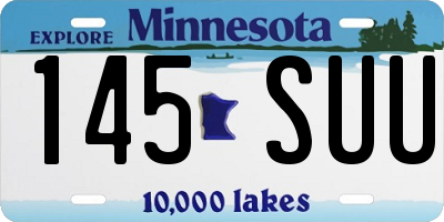 MN license plate 145SUU