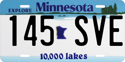 MN license plate 145SVE