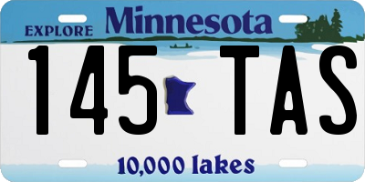 MN license plate 145TAS