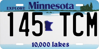 MN license plate 145TCM