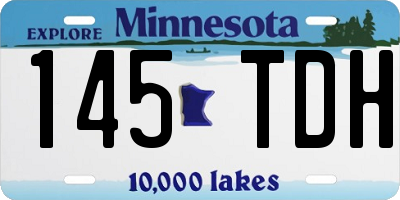 MN license plate 145TDH