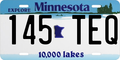MN license plate 145TEQ