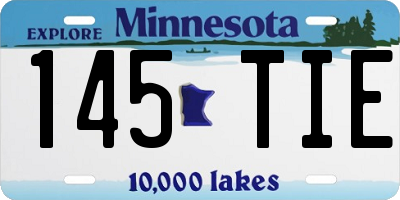MN license plate 145TIE