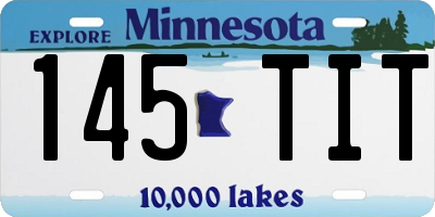 MN license plate 145TIT
