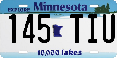 MN license plate 145TIU