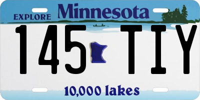 MN license plate 145TIY