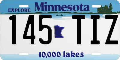 MN license plate 145TIZ