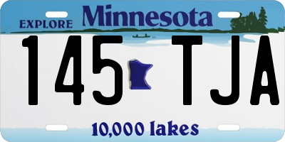 MN license plate 145TJA