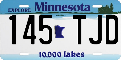 MN license plate 145TJD