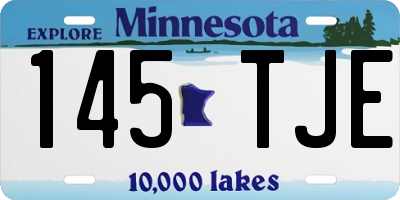 MN license plate 145TJE