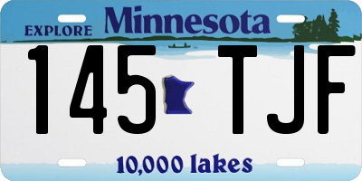 MN license plate 145TJF