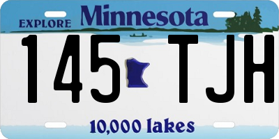MN license plate 145TJH