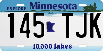 MN license plate 145TJK