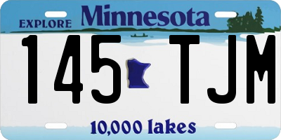 MN license plate 145TJM