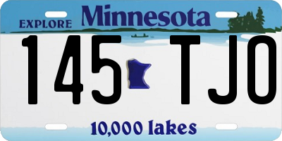 MN license plate 145TJO