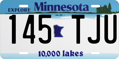 MN license plate 145TJU